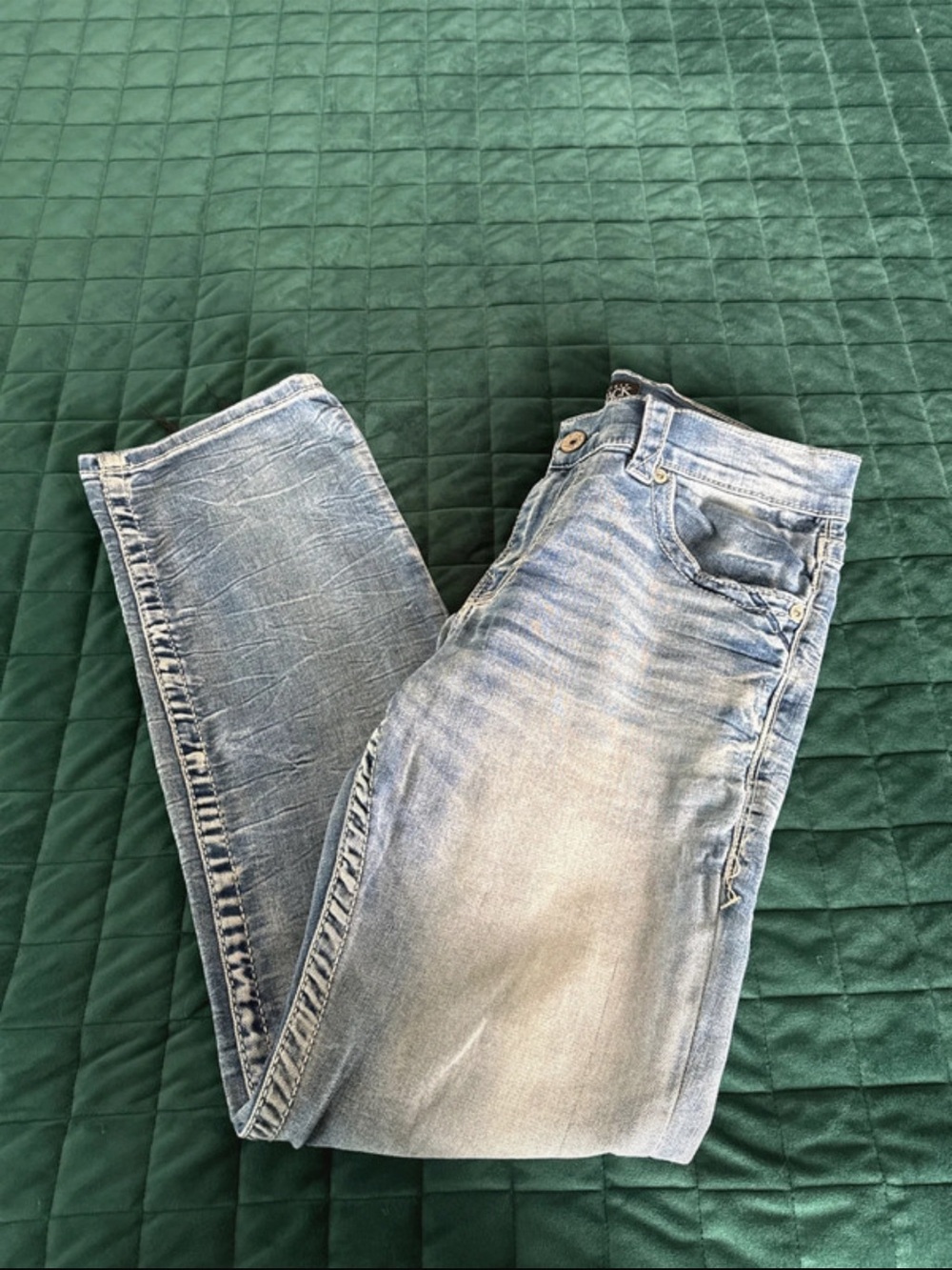 Buckle Black Men’s 33R Straight Leg Light Wash Jeans - Picture 4 of 9